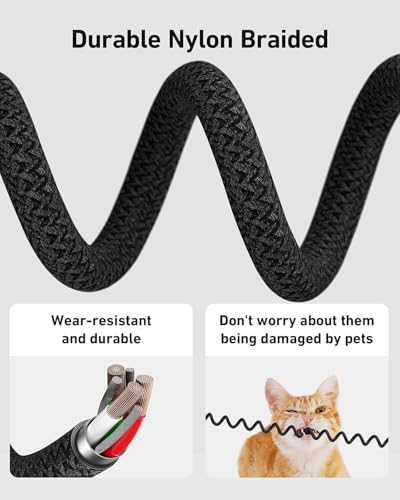 USB to USB C Cable [2Pack 3FT] Coiled USB C Cable Fast Charging 60W-Black - color: Black, size: 3FT - 2Pack, style: USB A to USB C