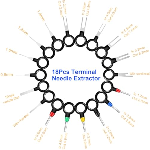 859pcs Automotive Electrical Pin Connectors Kit Crimp Pin Terminals - color: 859pcs Pin Terminals