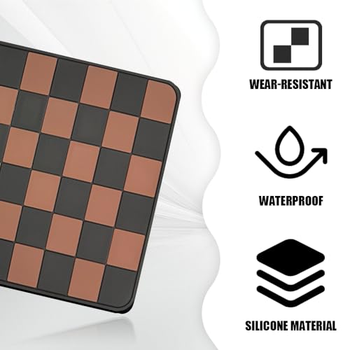 Car Dashboard Non Slip Mat, Car Dashboard Mat, Universal PVC Sticky Adhesive Pad, Auto Accessories Multifunctional Auto Grip Mat for Phones Sunglasses Keys Electronic Devices (Black Brown) - color: Black Brown