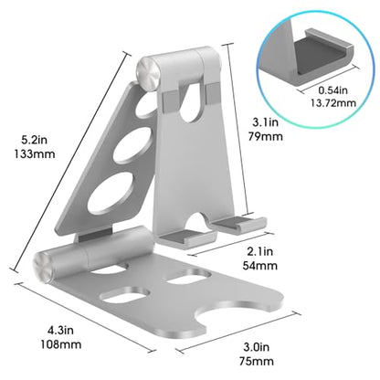 Kado Aluminum Alloy Tablet Stand for Portable Monitor, Foldable iPad Stand - size: Aluminum Silver