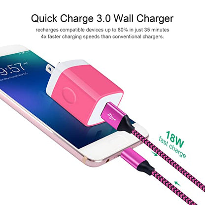 USB C Fast Charger for Moto Edge/G Power/Stylus/Razr/One 5G Ace/G100, Moto - color: pink