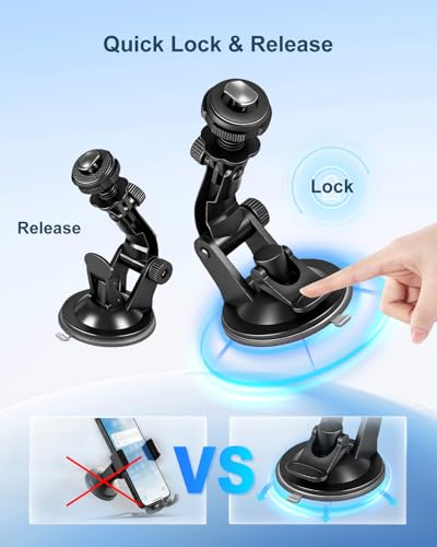 Windshield Suction Mount for Backup Camera Display Monitor