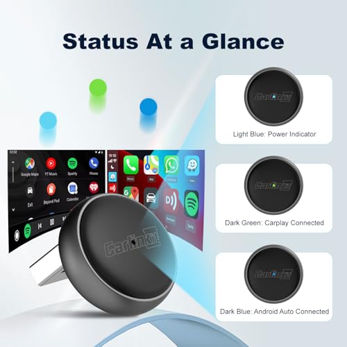 Carlinkit Mini Ultra 3 Wireless CarPlay & Android Auto Adapter, Convert Factory Wired to Wireless, USB-A/USB-C Fast Connection for iPhone & Android 11+, Plug & Play Dongle, OTA Upgrade