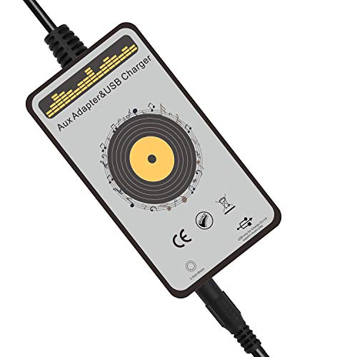 Aux Adapter, Car Stereo AUX Input & USB Charging Adapter for VW Beetle 1999-2008,Golf/GTI/R32 1998-2002, Jetta 1999-2002, Passat 1999-2001 Skoda Seat