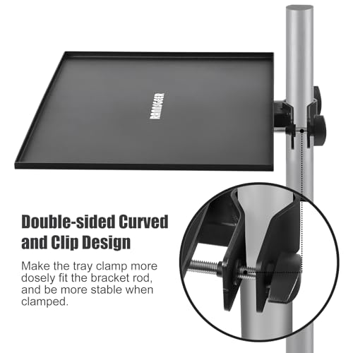 Steel Tray for Microphone Stand, 12.8 X 9.8 Inch - size: 12.8 x 9.8