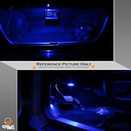 561 Led Bulb Blue 44mm Rigid Loop for Map Trunk Light 562 564 567 4pcs - color: Blue, size: Pack of 4