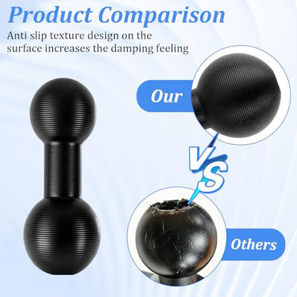 2Pcs 20mm to 17mm Ball Mount Arm, Aluminum Alloy Ball Mount Solutions Adapter Extension Compatible with Garmin and Bulletpoint Dash