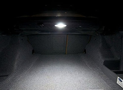 iJDMTOY Xenon White LED Trunk Cargo Light Compatible With Hyundai Accent Elantra Genesis Coupe Sonata, Kia Optima Forte Rio K900 etc., OEM Replacement (Powered by 18 Pieces of SMD LED Lights)