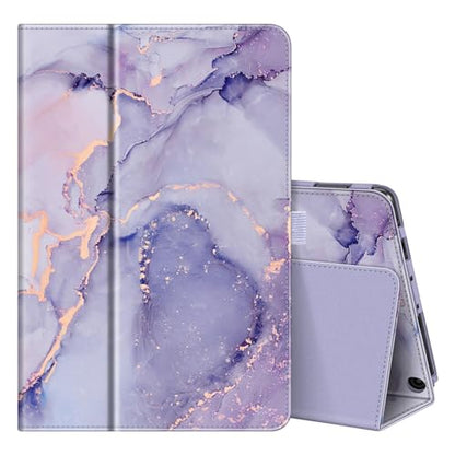 Fintie Folio Case for Amazon Fire HD 10 & 10 Plus 13th/11th Gen 2023/2021 - color: lilac marble