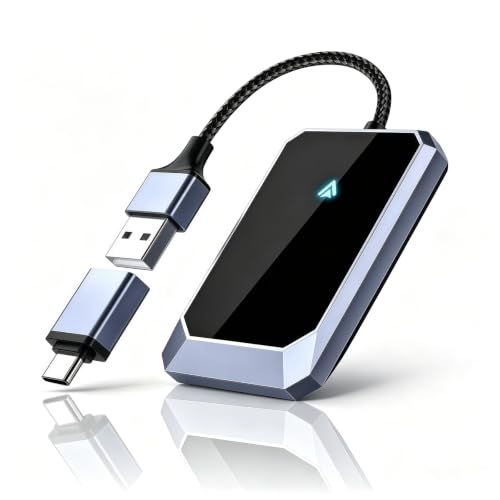 Android Auto Wireless Adapter - Instant Connection, Gray