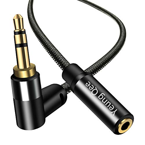 3.5mm Male to Female Extension Stereo Audio Cable 6 ft, Audio Extension Cable, AUX Headphone Extension Cable Stereo Jack Cord for Phones, Headphones, Speakers, Tablets, PCs and More（6ft/2M） - size: 6ft