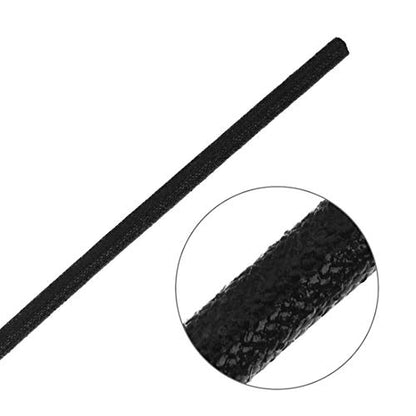 uxcell Insulation Braid Sleeve, 16.4Ft-2mm High TEMP Silicone Fiberglass Sleeve Black - color: Black, size: 2MM