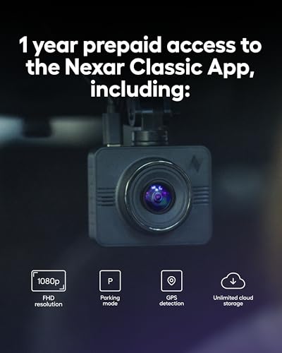 Nexar Beam GPS Dash Cam - Dash Camera for Cars with 32GB SD Card Included Unlimited Cloud Storage 24H Parking Mode Dash Cam for Cars. Wireless Car Camera with Nexar Classic App (Pack of 2) - size: 32 GB (Pack of 2)