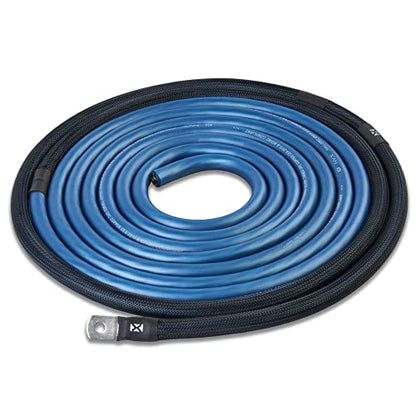 NVX True 1/0 Gauge AWG 100% OFC Dual Amplifier Wiring Kit Without RCA Cable - XAPK1D - size: 1/0 Gauge | Dual Amp Kit