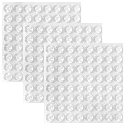 CHUNZEXI 400 PCS Clear Cabinet Door Bumpers, 3/8 Inch Round Rubber Pads - size: 400 PCS ⅜"（10mmx3mm）