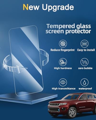 Screen Protector for Grand Cherokee 2021-2025 Accessories 10.1 inch - size: for Grand Cherokee 10.1" screen
