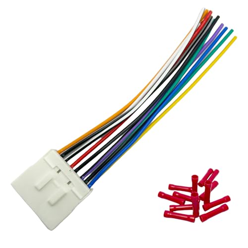 14Pin Radio Wiring Harness for Subaru 1995-2009 Aftermarket Radio Stereo Wire Harness Adapter for Subaru Outback WRX Impreza Forester Legacy Aftermarket Stereo CD Player Power/Speaker Connector - style: 16Pin Harness for Subaru