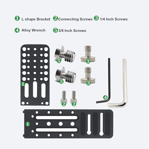Camera L Bracket ,Universal Vertical Camera Horizontal Mount Plate - size: Long Version