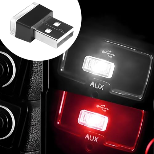 4 Pack 5 V 0.2 W USB Interior Ambient Lights, 4Colors - color: 4Colors