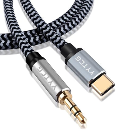 HiFi Aux to USB C, Type C to 3.5mm Audio Adapter Male Cable 5.9ft