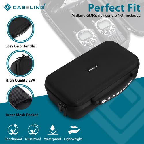 caseling Hard Case for GMRS 2-Way Walkie Talkie Radio Holder (Pack of 2) - size: 11.6 x 6.2 x 3.17 inches (Pack of 2)