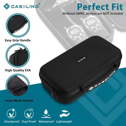 caseling Hard Case for GMRS 2-Way Walkie Talkie Radio Holder (Pack of 2) - size: 11.6 x 6.2 x 3.17 inches (Pack of 2)