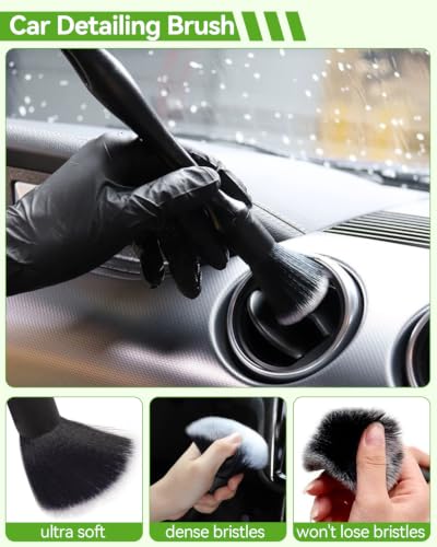 8Pcs Car Wash Kit, 62’’ Car Wash Brush with Long Handle, Microfiber Carwash Kit Set, Car Washing Supplies for Cars RV Truck Exterior - color: Car Wash Kit