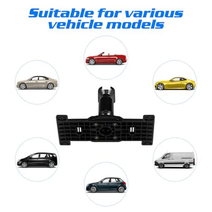 Angoily Rearview Mirror Bracket Dash Cam Mirror Mount Holder with Back Plate Panel and Screws Compatible with Hiac 2008-2011 6.10 X 2.63 X 0.39 in