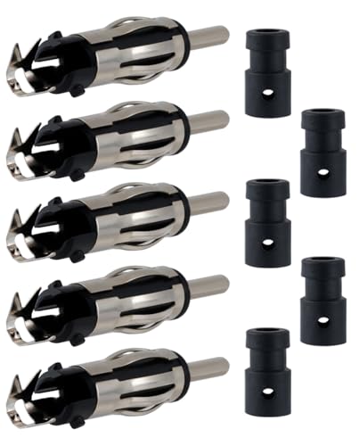 5PCS Car Radio DIN Male Connector FM AM Universal Car Antenna DIN Plug Copper Connector for Extension Coaxial Cable RG58 - size: RG58 5PCS