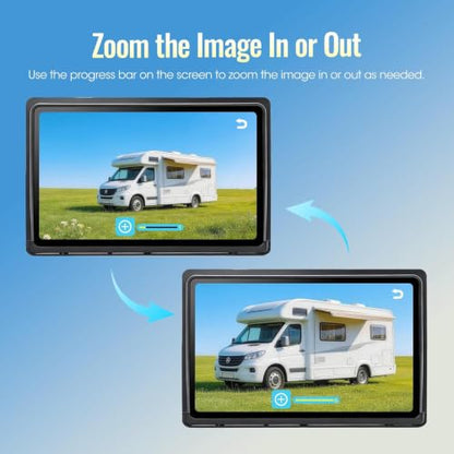 1080P 7" Wireless Backup Camera System for Furrion Pre-Wired RV Truck, DVR Split Screen Monitor & Magnetic IR Night Vision Rear View Camera, IP69 Waterproof for Trailer, Camper, A11 - size: 7" 1-CAM