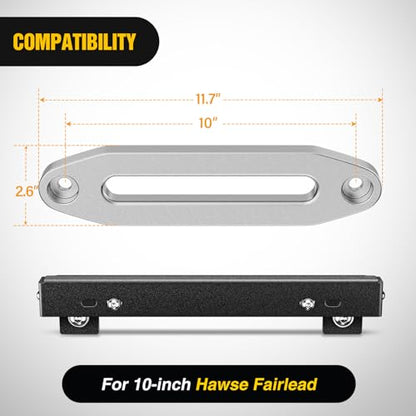 Nilight Universal Flip-Up Plate Frame for 10" Hawse Fairlead Mount - color: For 10" Hawse Fairlead