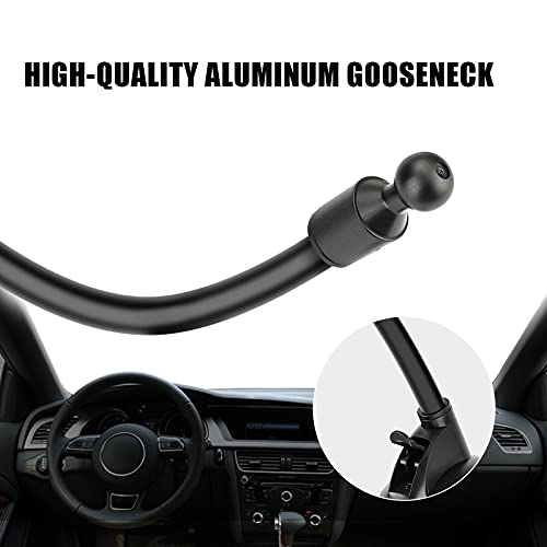 360° Car Windshield Mount Cradle Holder Stand for iPhone Mobile Cell Phone GPS Flexible Gooseneck Long Arm, Strong Suction Stabilizer
