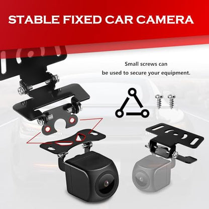 Car Rear Camera Mount Kit,Sturdy Car Backup Camera Mount Rotates 180° for Fixing Cars Dash Cam & Rear View Cameras,Professional Rears Dash Cam Mounts for Windshield with Screws