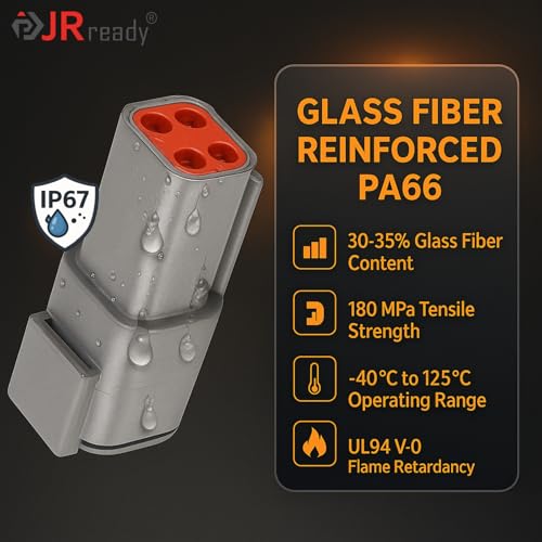 JRready ST6329-204 Deutsch DTM Connector Kit (2Pin 16Sets,4Pin 14Sets）Waterproof Deutsch DTM Connector with 20# Stamped Contacts 16-22 AWG Terminals Pins Seal Plugs DTM Connector(Gray) - size: DTM 2 4PIN(16/14SETS)