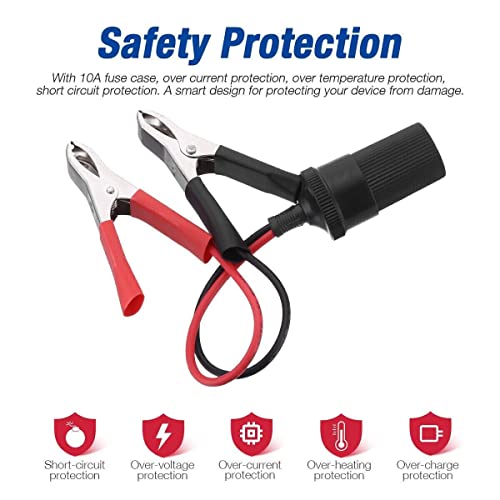 Car Cigarette Lighter Splitter with Dual USB car power adapter - 3.1 A | ABS & Heat Resistant Aluminium materials| 12volt power outlet for SUV, boat, motorcycle, RV with LED indicator