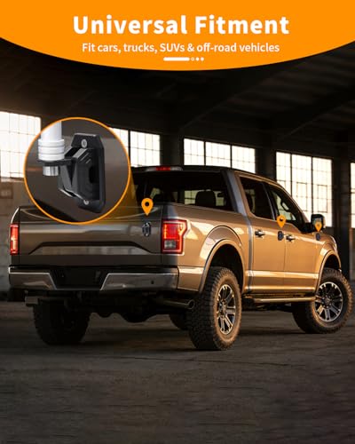 No Drill Antenna Mount Bracket,Black - size: B-Adhesive