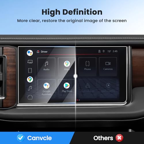 Canvcle Screen Protector for 2021-2024 GMC Yukon (Denali/Denali Ultimate), 10.2 Inch Touch Screen Protector Tempered Glass Navigation Display Screen Cover Infotainment Protective Film - size: 2021-2024 GMC Yukon Denali 10.2 Inch
