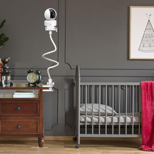 Baby Monitor Holder Mount Stand Compatible with TP-Link Tapo C200/C210/TC71/C210P2 /C220/ Kasa EC70/EC71/KC410S/KC110 Baby Cmaera Flexible Clip Clamp Mount Adjustable Baby Monitor Stand - size: 33.4" for TP-Link C200/C210/Kasa EC70 Camera