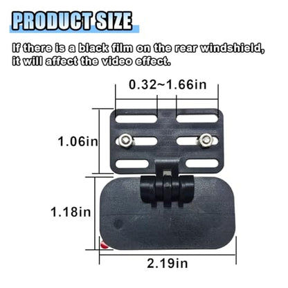 Car Rear Camera Holder, Adjustable Vehicle Backup Camera Mount, Strong Adhesive Dash Cam Rear Camera Rear Windshield Bracket for Car, SUV, RV, Truck (1 Set) - size: 1 SET