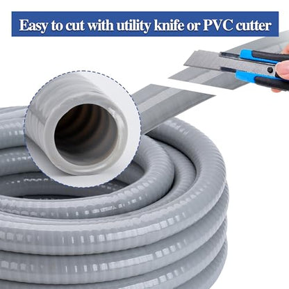 1-1/4 Inch 25 FT Liquid-Tight Conduit and Connector Kit - style: 1-1/4 inch-25FT