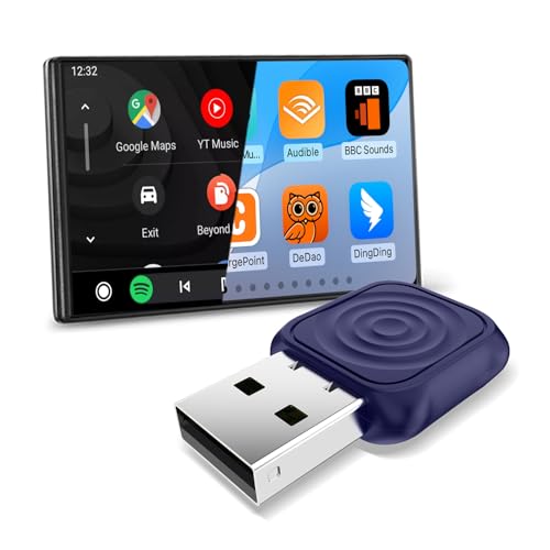 CarlinKit MiNi Ultra Wireless CarPlay & Android Auto Adapter, Plug & Play