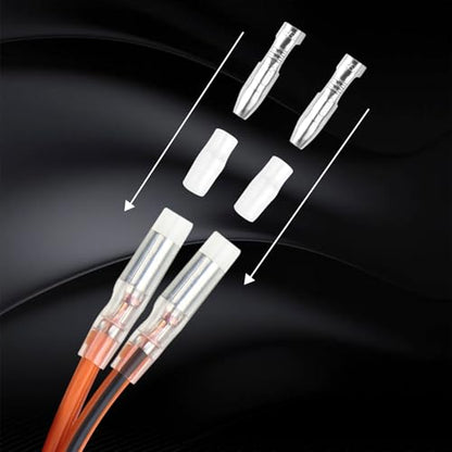 Cigarette Lighter Male Plug 12V Fused Replacement 1 Pack, Male Cigarette Lighter Plug Adapter with Leads & LED Light, 12v Plug Connector Socket 1FT 12AWG Extension Cable with 30A Fuse (0.5ft/15cm) - size: 0.5ft/15cm