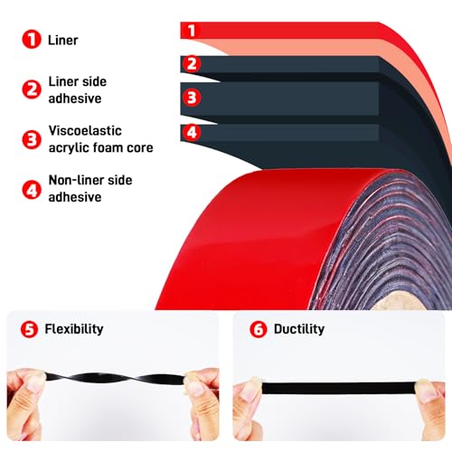 3M Automotive Exterior Attachment Tape 3/8''×10.8 Ft - size: 3/8''×10.8 Ft