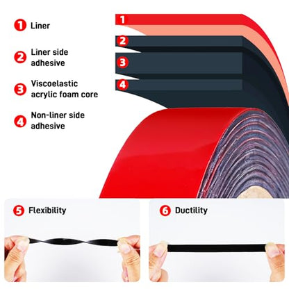 3M Automotive Exterior Attachment Tape 3/8''×10.8 Ft - size: 3/8''×10.8 Ft