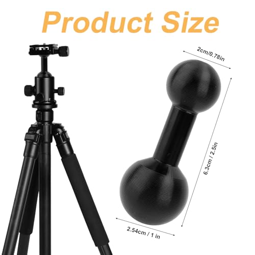 25mm to 20mm Ball Adapter, Aluminum Alloy Ball Mount Extension Connector for Motorcycle Phone Mount ATV Boat Dash Cam Holder