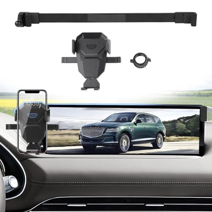 Sunsdrew Car Phone Holder for Genesis GV80 2022-2024 Accessories,Adjustable GPS GV80 Phone Mount ONLY for 14.5-inch Screen,Hands-Free Ultra Stable Phone Stand for All Phones - size: For GV80