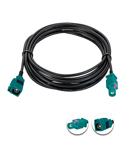Fakra Z Cable Fakra Z Male to Fakra Z Female RF Coax Cable 9.8ft/3m Fakra Z Female to Male Vehicle Car Antenna Extension Cable RG174 for Car Stereo GPS Navigation - size: 9.8ft/3m