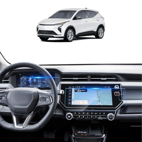 SKTU (2Pcs) 2027 Chevy Bolt Screen Protector for 2027+ Chevrolet Bolt EV (LT/RS) 11.3-Inch Navigation & 11-Inch Instrument Cluster Screen 2027 Chevy Bolt Accessories Screen Protective Film Tempered Glass [9H Hardness, Ultra HD, Anti-Glare&Scratch] - color
