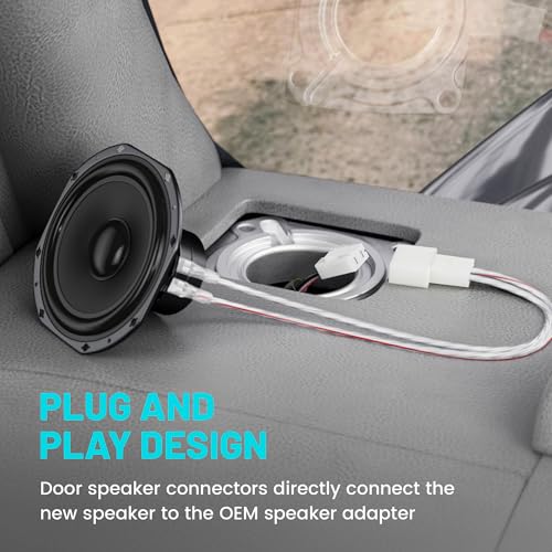 NuIth Car Speaker Wiring Harness Adapters for Toyota 2000-2015 4Runner Camry Tundra FJ Cruiser, Subaru WRX STI 2012-2019 Aftermarket Front Rear Door Speaker Connector 4 PCS