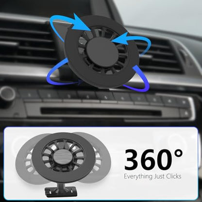 BMW 2/3/4 Series Phone Mount for Magsafe, Exclusive Fit for BMW 2 Series 2014-2021, 3 Series 2014-2019 and 4 Series 2014-2020, for iPhone 17/16/15/14/13/12/Mini Series, Air Vent BMW Accessories